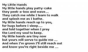 Baby Handprint Poems