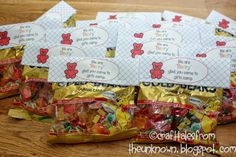 ... Tales from the Unknown-gummy bear pillow treat for girls camp More
