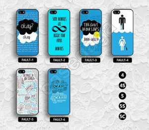 The Fault in our stars iphone 5 case iphone 5s case john green iphone ...