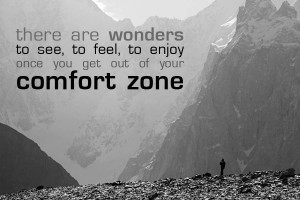 Introspective Wallpaper : Get out of your comfort zone
