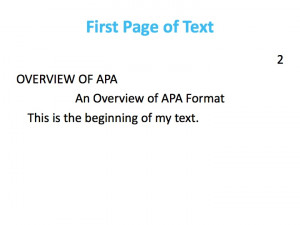 Apa Format Title Page 6th Edition