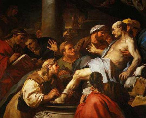 Tod des Seneca auf einem Gemälde