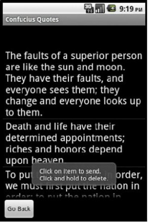 Ingrandisci la schermata di Confucius Quotes and Sayings per Android