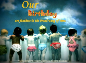 Hillarious Happy Birthday Sayings Our birthdays are feathers in the ...