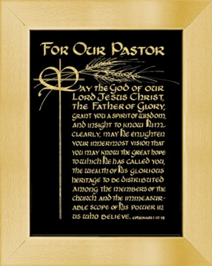 Pastor Bible Quote - For Our Pastor Christian Home Decor