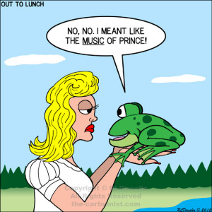 Frog Prince Kiss Confusion - Like the Music of Prince and Kiss