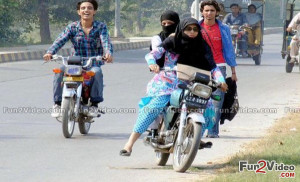 Pakistani Girls Bike Race Funny Drive Which is Very Humorous & These ...