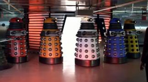 The five Daleks that appear, left to right, are classified Drone ...
