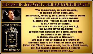 ... our supporters, named Kaeylyn Hunt from her public Facebook profile