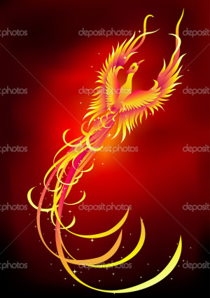 Phoenix bird - Stock Illustration