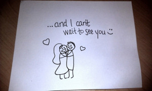 Best Wife Ever Draws Welcome Home Cartoon for Husband
