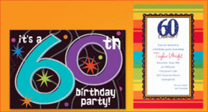 Free Printable 60th Birthday Invitations Templates #1