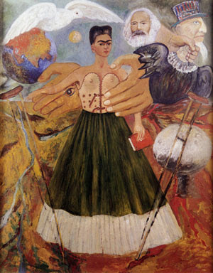 His wife Frida Kahlo painted this picture titled Marxism Will Give ...
