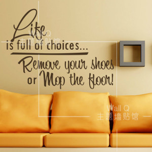 Do it ] Life is full off choices Quotes wall art stickers Quote 14 ...