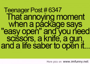 That Annoying Moment when a package says ”easy open” and You Need ...