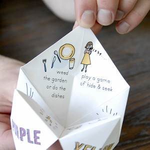 origami fortune teller ideas