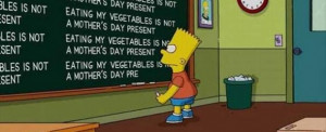 Bart Simpson After School Chalk Board Fun (18 Pics)
