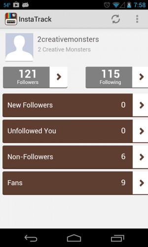 Instagram Followers Tracker Screenshots