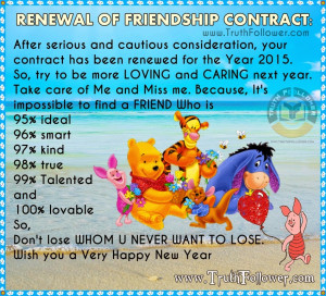 New Year Friendship Contract Renewal