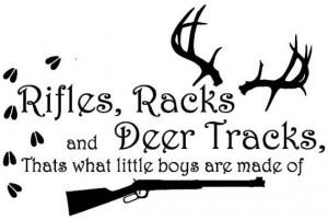 ... Deer Wall Decals, Boys Room, Baby Boy, Vinyl Wall Decals, Rifles Racks