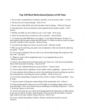 Top 100 Most Motivational Quotes of All Time1. We are what we ...