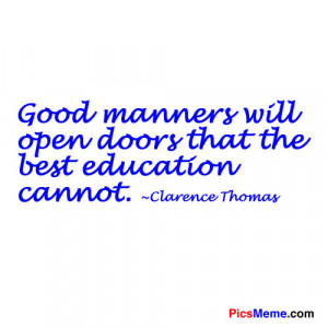 Good Manners quote #1
