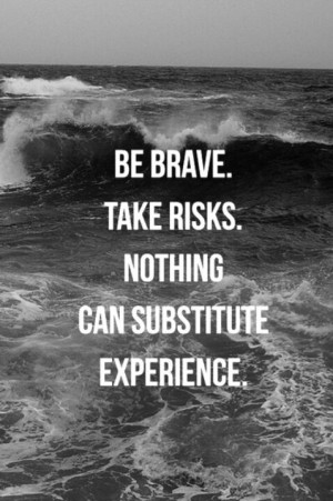 nothing can substitute experience. #NOQUITMONDAY