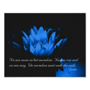 Glowing Lotus Flower Inspirational Quote Print