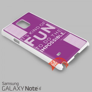 Disney Quote FUN Samsung Galaxy Note 4 Case