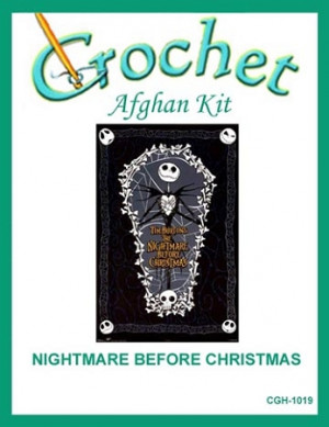 nightmare before christmas crochet afghan kit