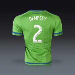 adidas Clint Dempsey Seattle Sounders Authentic Home Jersey 2015