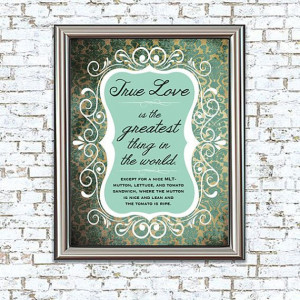 ... Love MLT 8x10 Print princess bride quote by WrittenAndRusted, $12.00