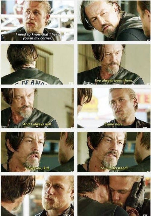 Chibs and Jax - brothers