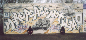 Make Peace Not War, Purmerend, Holland, by Dopie and Getone