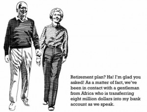 ... retirement plan bank account Funny Cartoons: Retirement Plan? Ha