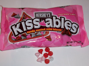 Valentine Hershey Kisses Sayings Fast food of chocolate.