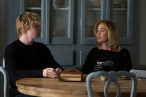 Evan Peters and Jessica Lange on 'American Horror Story: Coven'