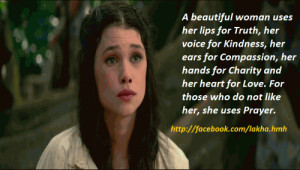 beautiful woman uses her lips for Truth, her voice for Kindness, her ...