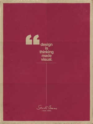 El diseño es pensamiento hecho visual