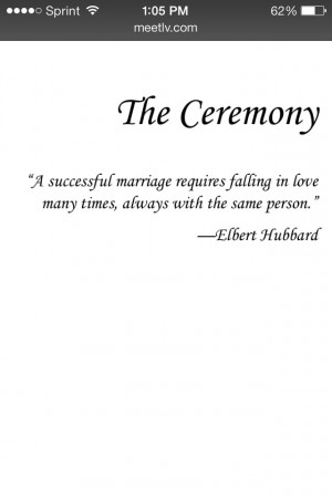 Elbert Hubbard marriage quote