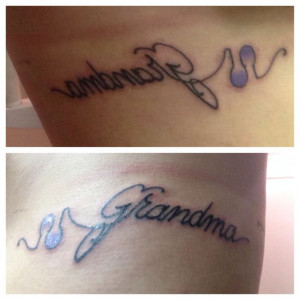 Alzheimer's disease ==Got the Alzheimer's association symbol tattooed ...