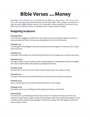 bible verses about money by lsy121925