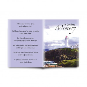 ... Products Memorial Cards Folded Memorial Cards Lighthouse Co Donegal