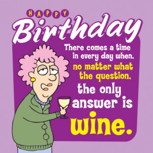 Aunty Acid 'Wine' Greeting Card