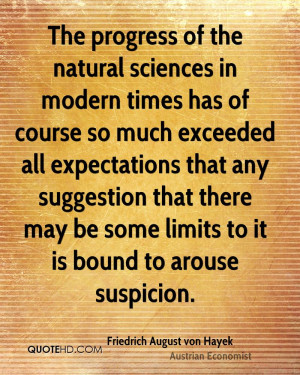 The progress of the natural sciences in modern times has of course so ...
