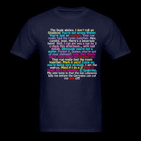 THE BEST LEBOWSKI QUOTES (UNCENSORED) T-Shirt ~