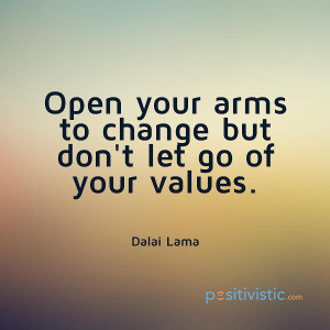 quote on change and values: dalai lama change values advice wisdom ...