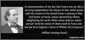 borrow from England a statue of William the Conqueror? - William