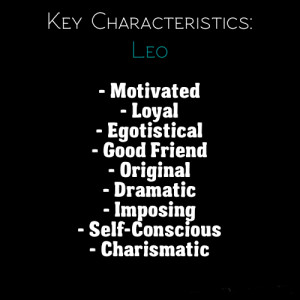 Leo Key Characterstics