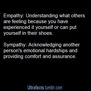 Empathy vs. Sympathy